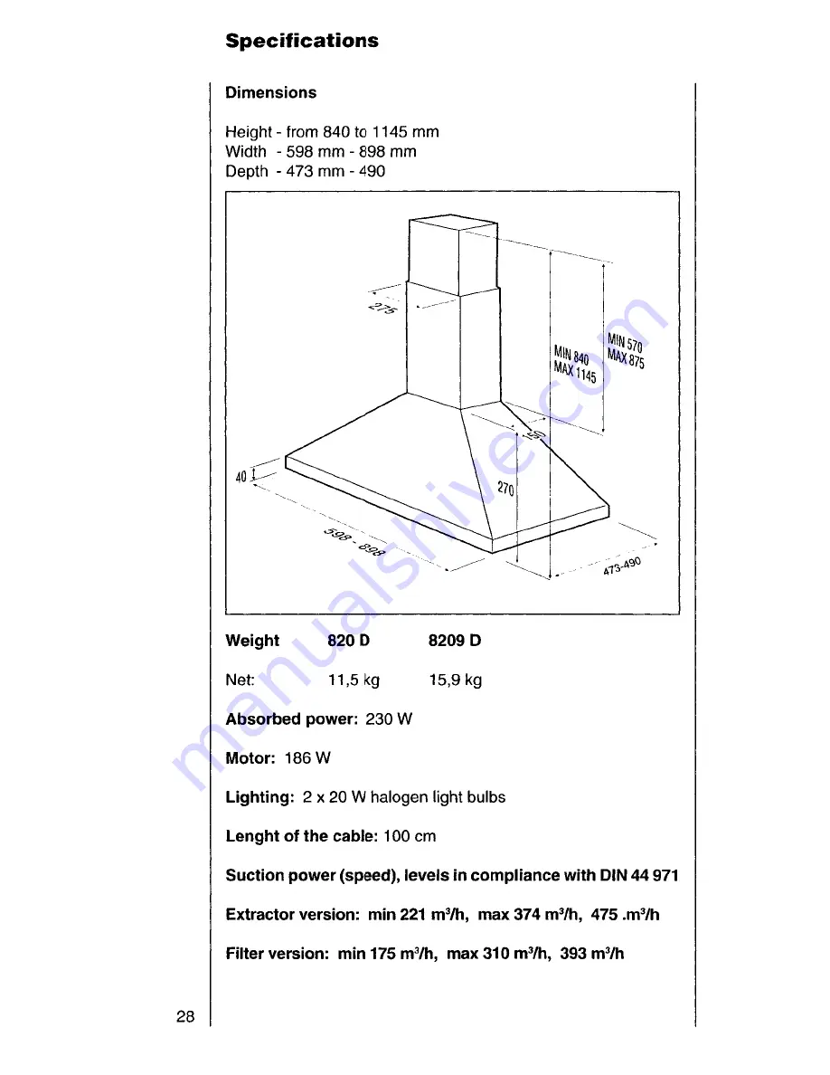 AEG 820 D Operating Instructions Manual Download Page 14