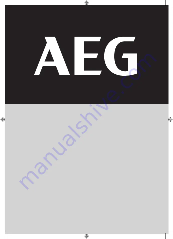 AEG A18HPI Original Instructions Manual Download Page 20