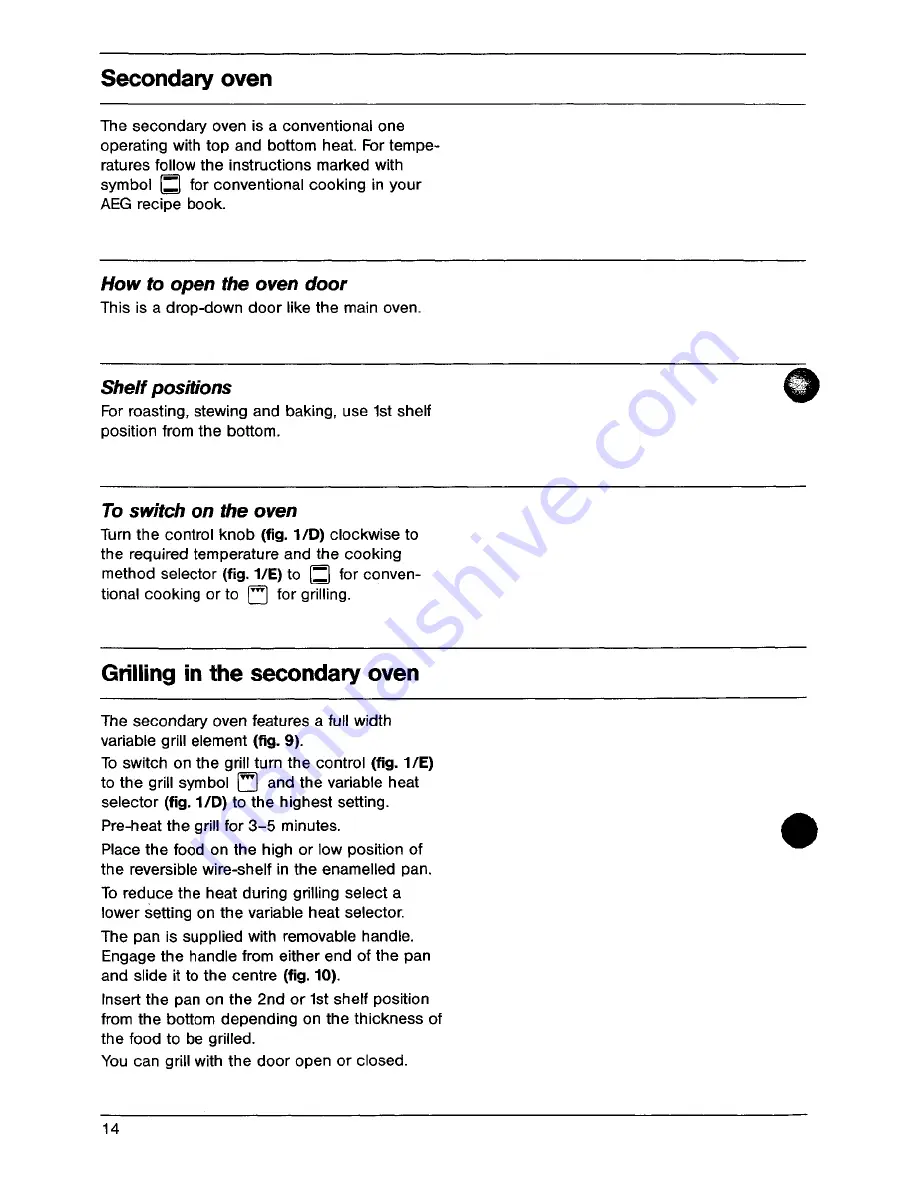 AEG B 2.88 D Operating Instructions Manual Download Page 14