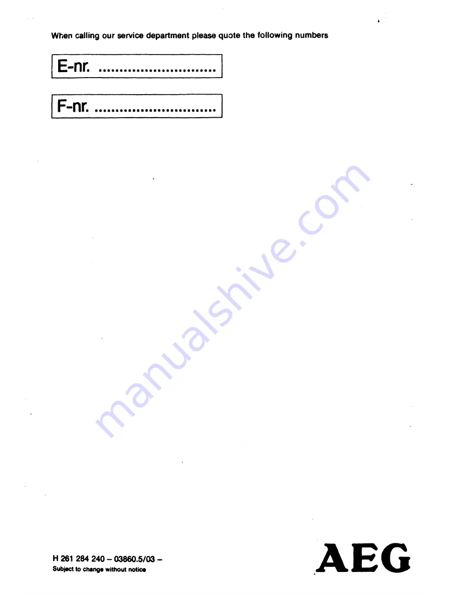 AEG B 60 LFV Operating Instructions Manual Download Page 24