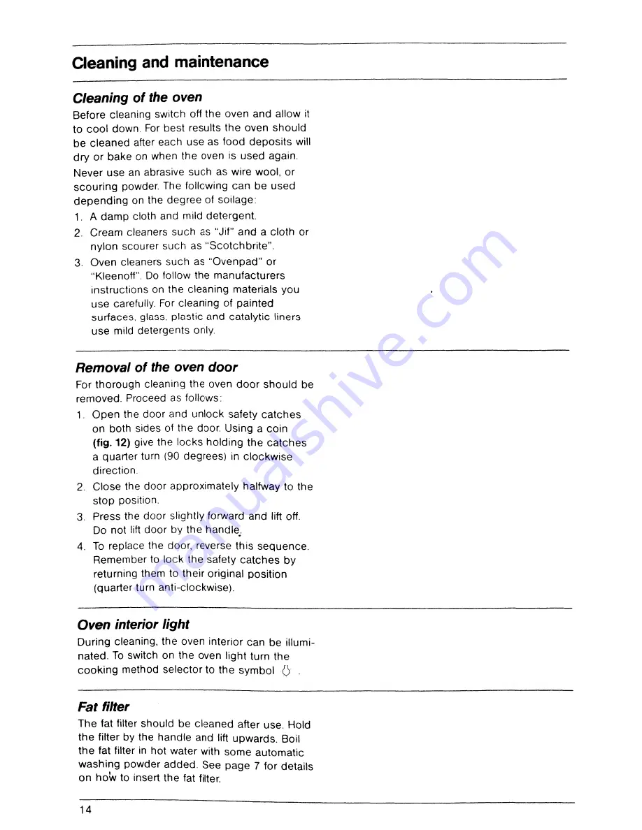 AEG B 600 TG Operating Instructions Manual Download Page 14