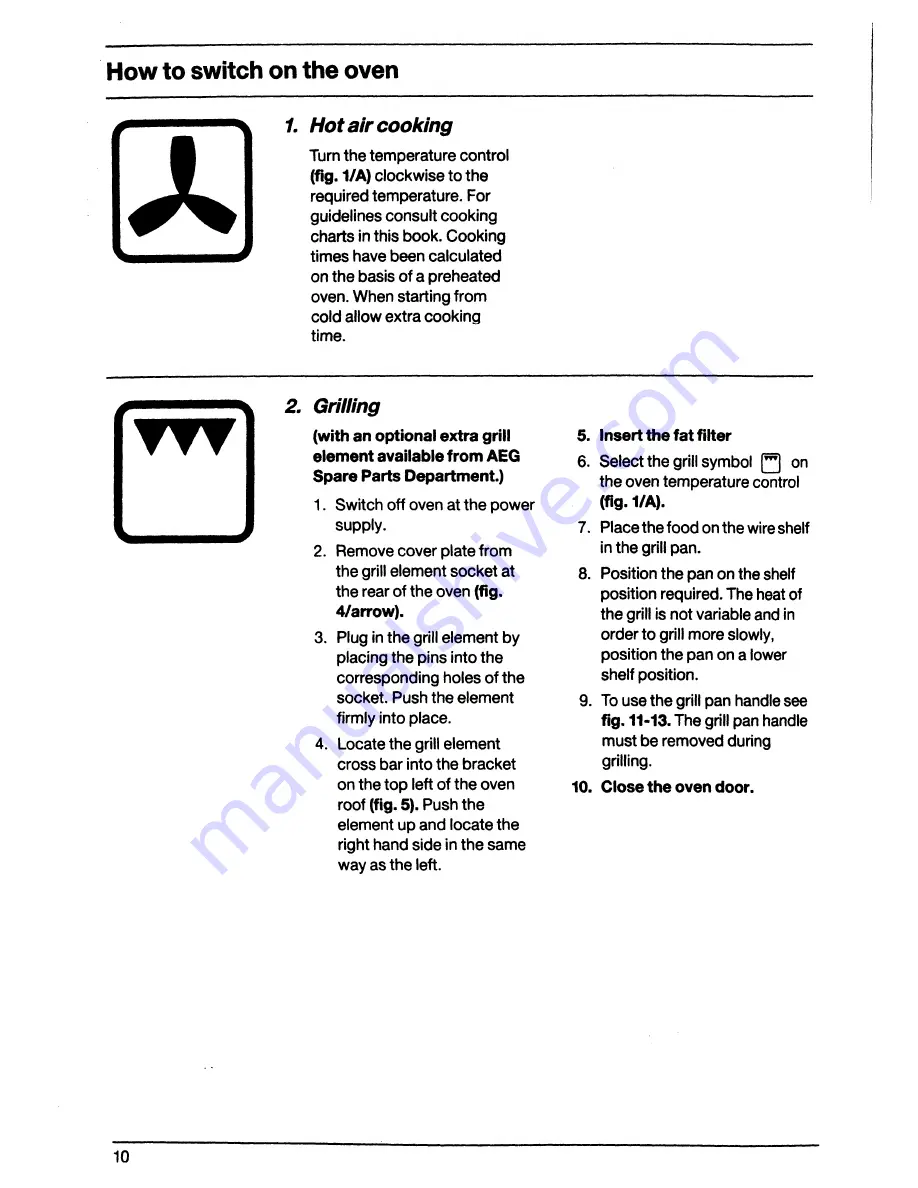 AEG BH 881 T Operating Instructions Manual Download Page 10