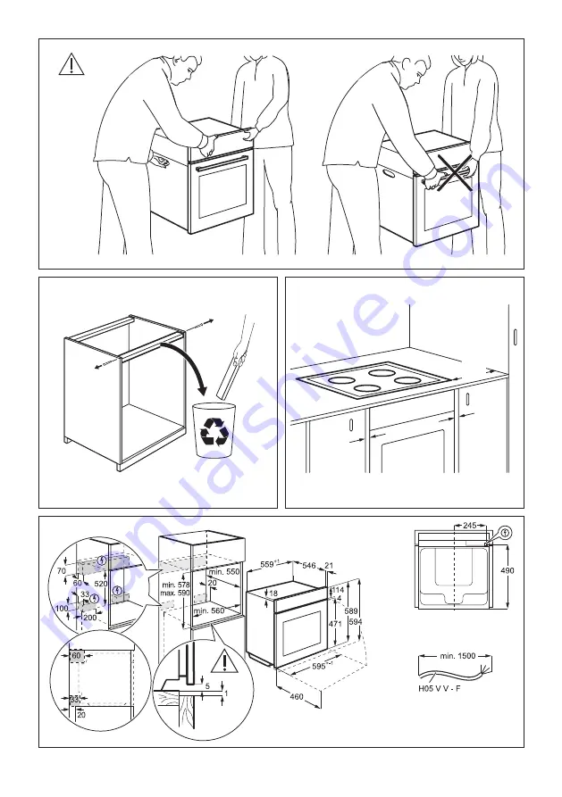 AEG BSK882320M Installation Manual Download Page 3