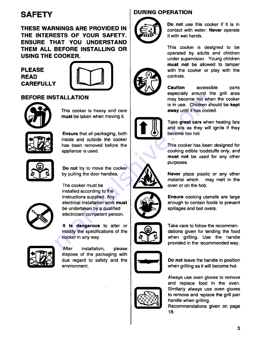 AEG Competence 3030 B Operating Instructions Manual Download Page 5