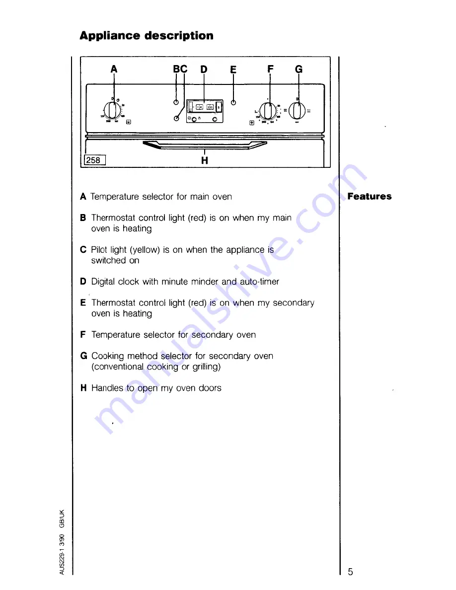 AEG COMPETENCE 3108 B Operating Instructions Manual Download Page 5