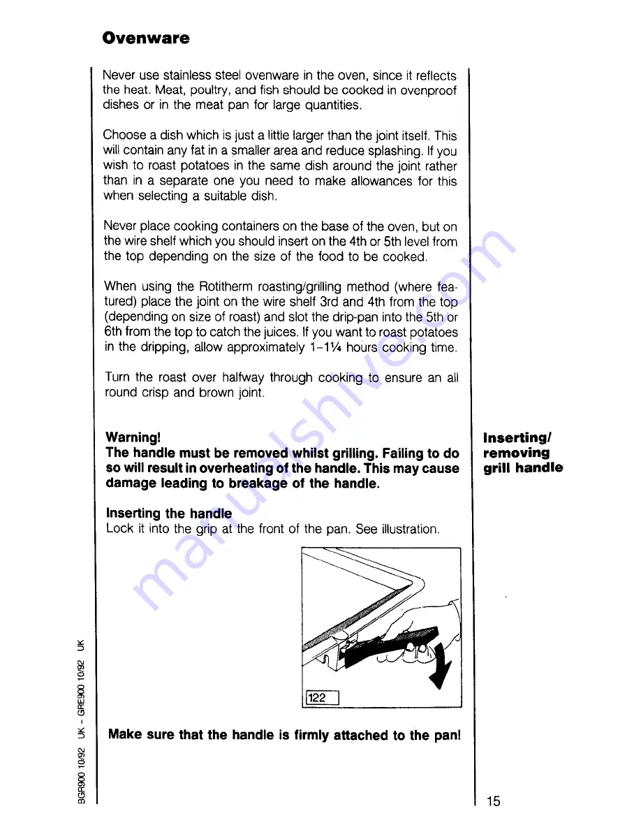 AEG COMPETENCE 3120 B Operating Instructions Manual Download Page 15