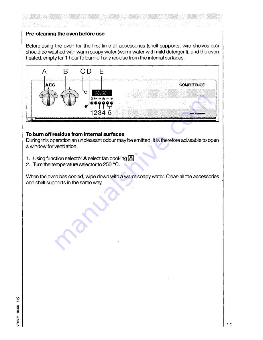 AEG Competence 3201 B Скачать руководство пользователя страница 11