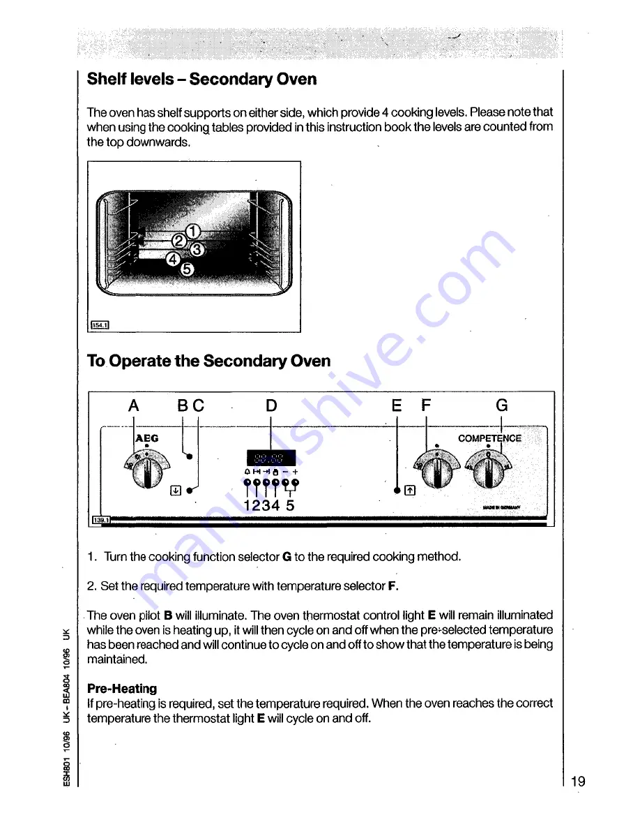 AEG Competence 32081 B Operating Instructions Manual Download Page 19