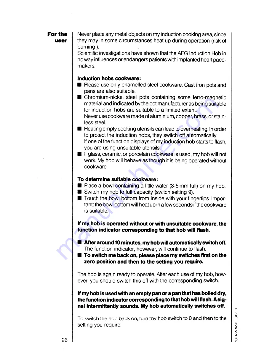 AEG COMPETENCE 3300 S Operating Instructions Manual Download Page 5