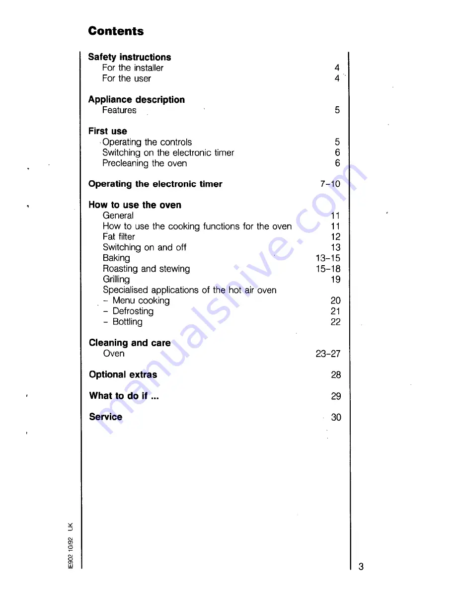 AEG Competence 5150 B Operating Instructions Manual Download Page 3