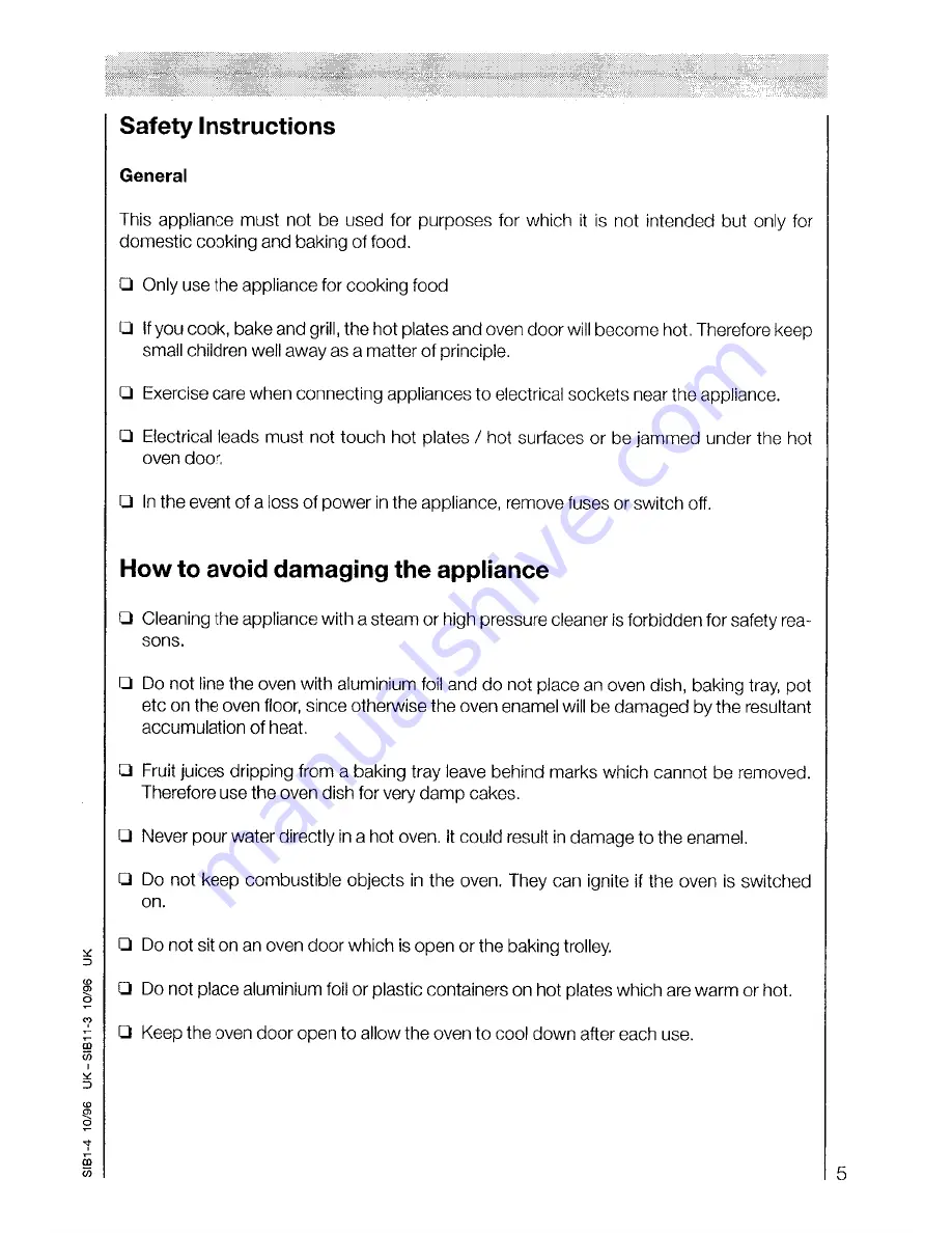 AEG Competence 5201 B Operating Instructions Manual Download Page 5