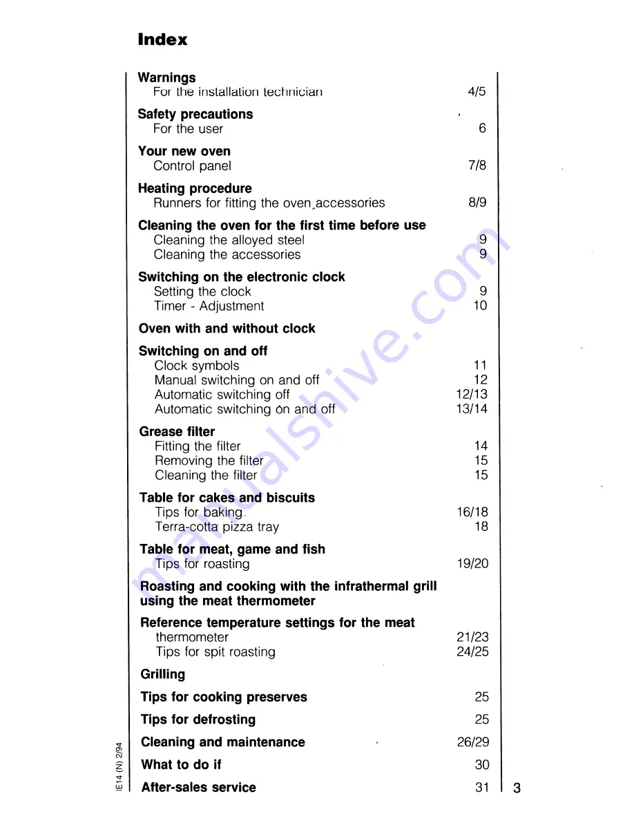 AEG Competence 5209 B Operating Instruction Download Page 3