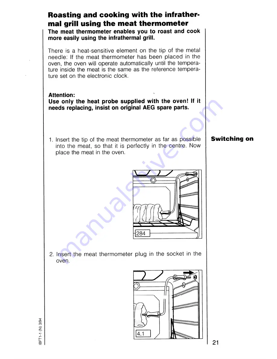 AEG Competence 5209 B Operating Instruction Download Page 21