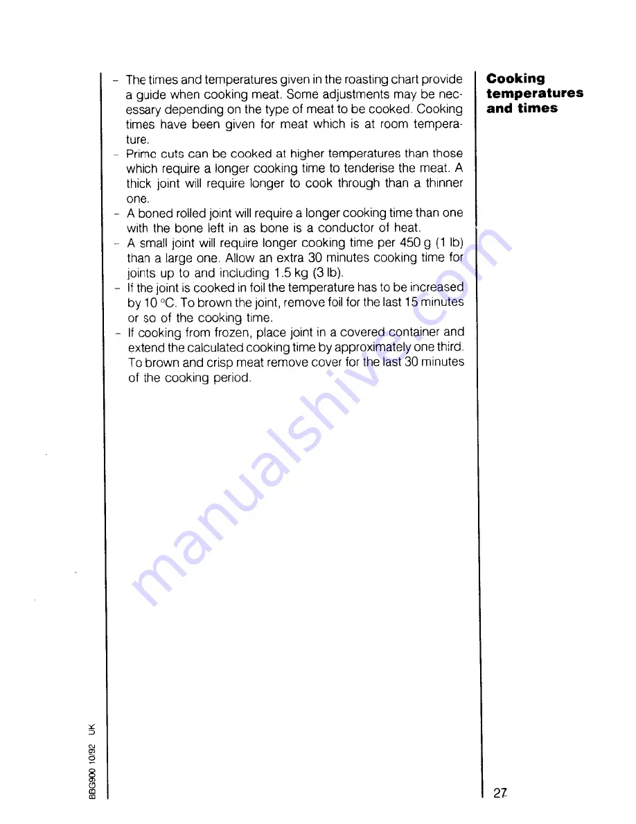 AEG COMPETENCE 521 V Operating Instructions Manual Download Page 27