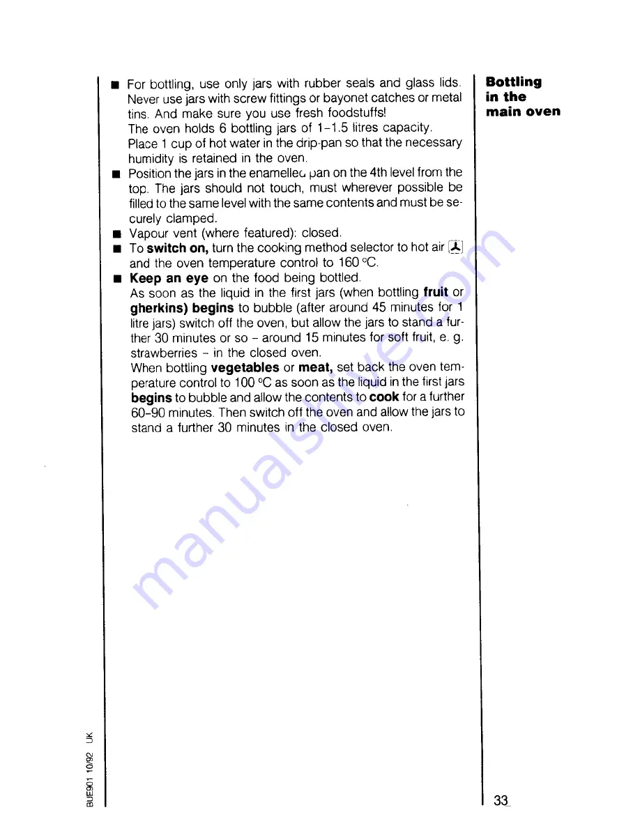 AEG COMPETENCE 521 V Operating Instructions Manual Download Page 33