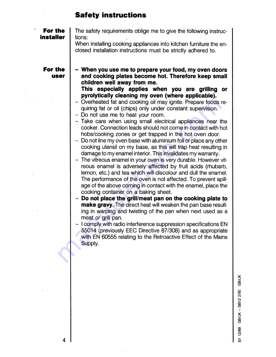 AEG COMPETENCE 523 B Operating Instructions Manual Download Page 4