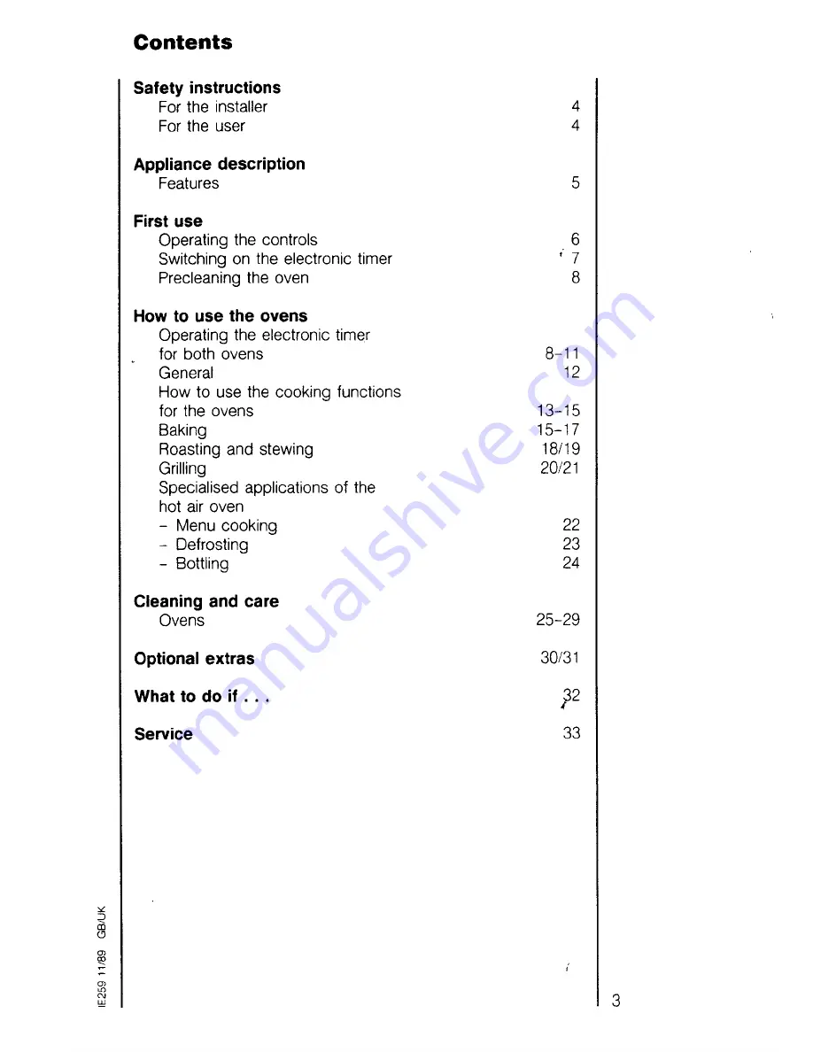 AEG Competence 5238 B Скачать руководство пользователя страница 3