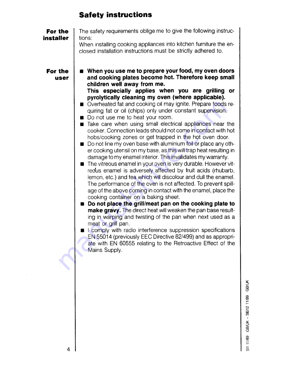 AEG Competence 5238 B Operating Instructions Manual Download Page 4