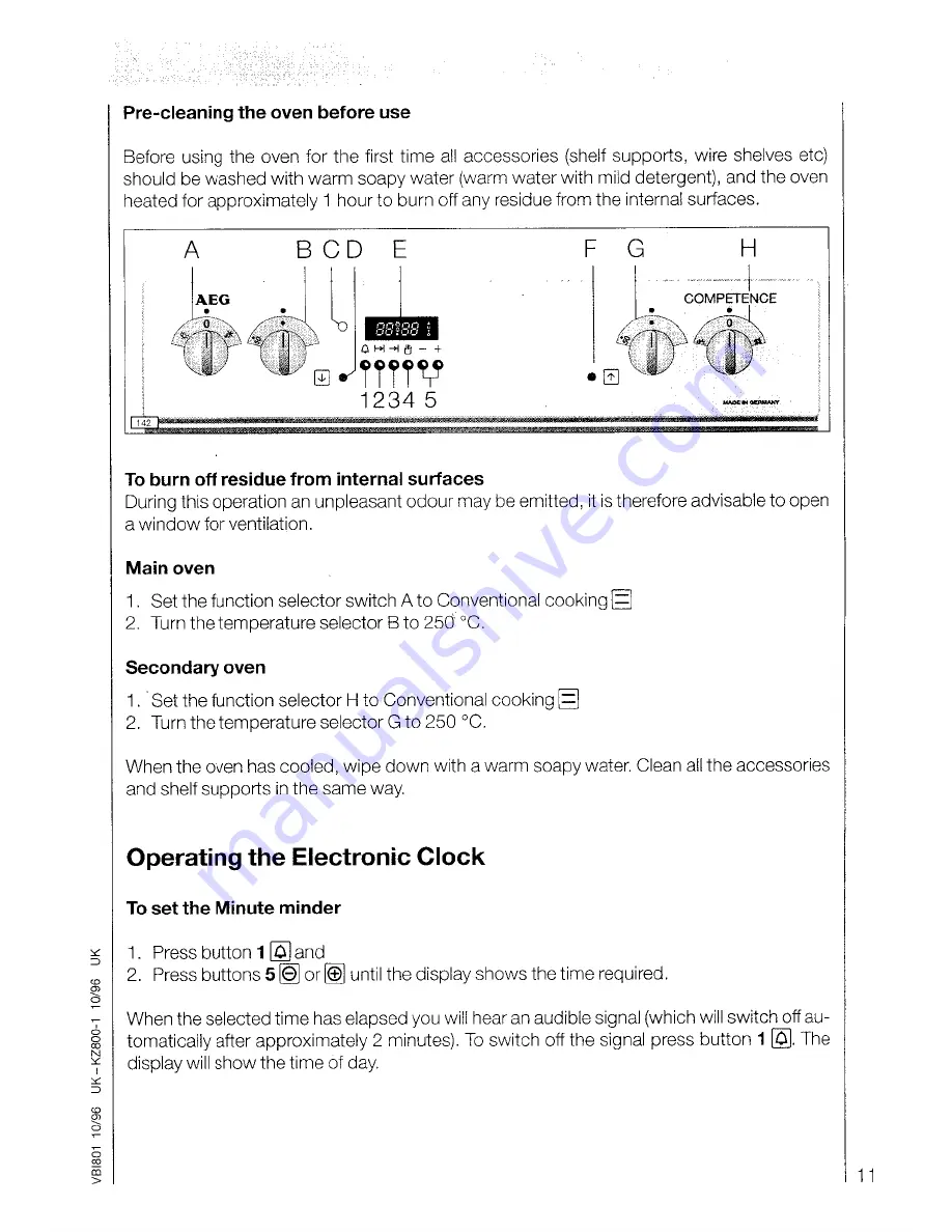 AEG COMPETENCE 52381 B Скачать руководство пользователя страница 11