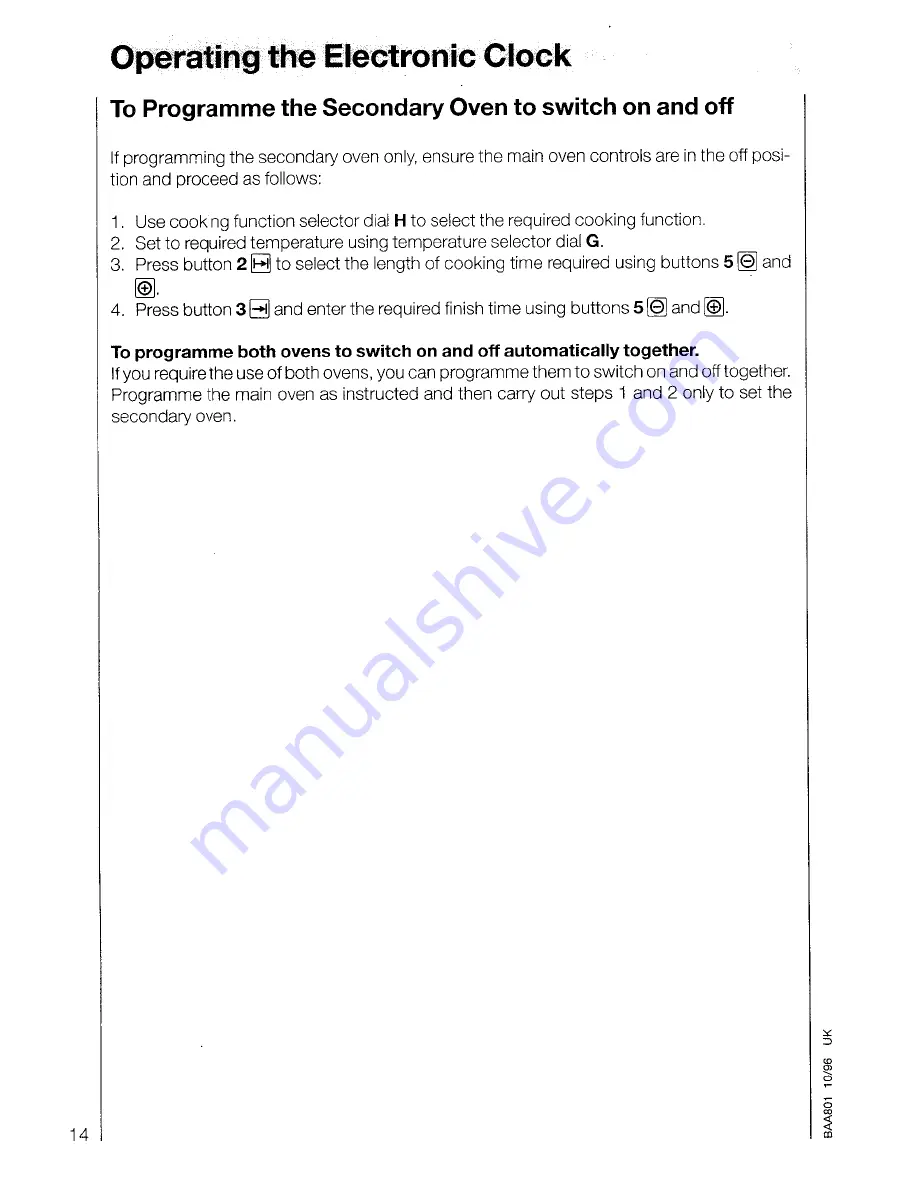 AEG COMPETENCE 52381 B Operating Instructions Manual Download Page 14