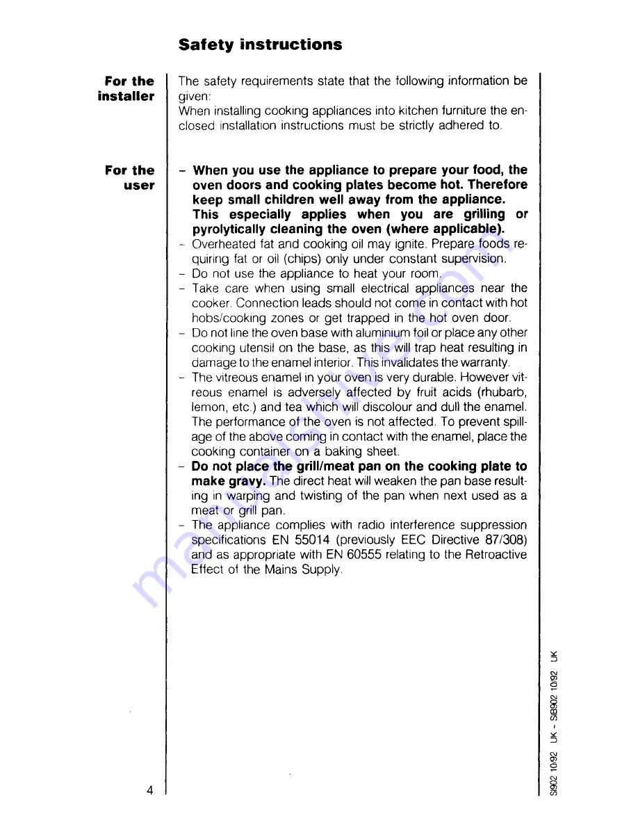 AEG COMPETENCE 5258 B Operating Instructions Manual Download Page 4