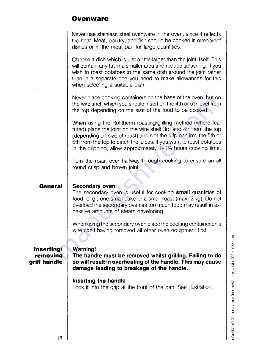 AEG COMPETENCE 5258 B Operating Instructions Manual Download Page 18