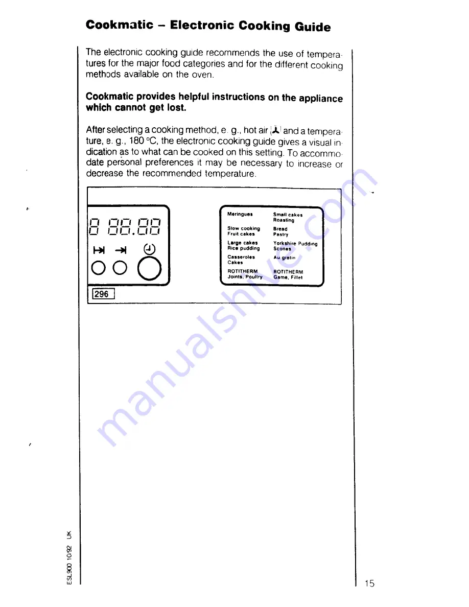 AEG Competence 5308 B Instruction Book Download Page 15