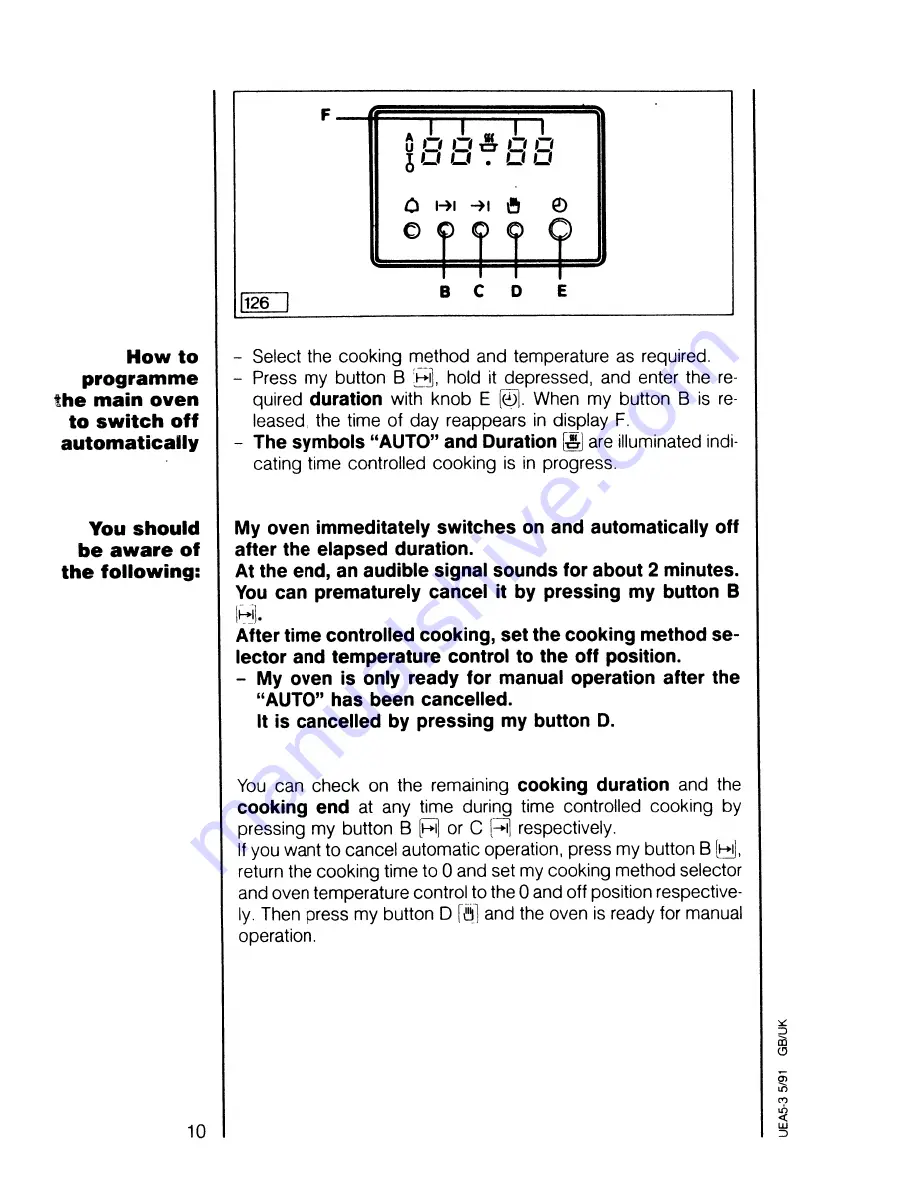 AEG Competence 544 B Operating Instructions Manual Download Page 10