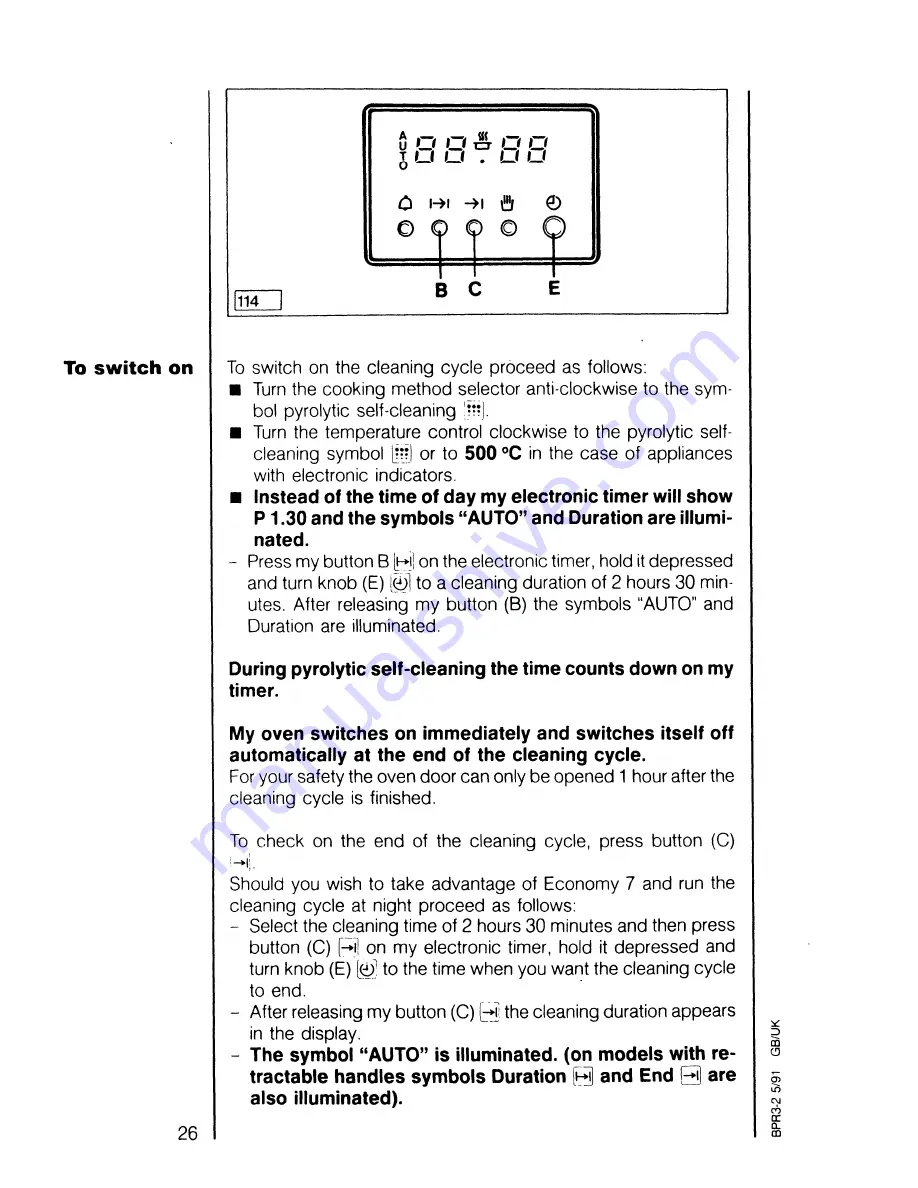 AEG Competence 544 B Operating Instructions Manual Download Page 26