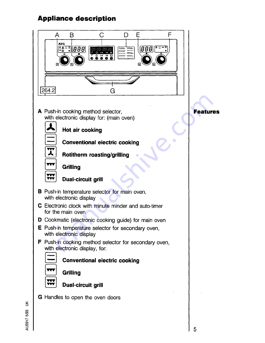 AEG COMPETENCE 76580 B Скачать руководство пользователя страница 5