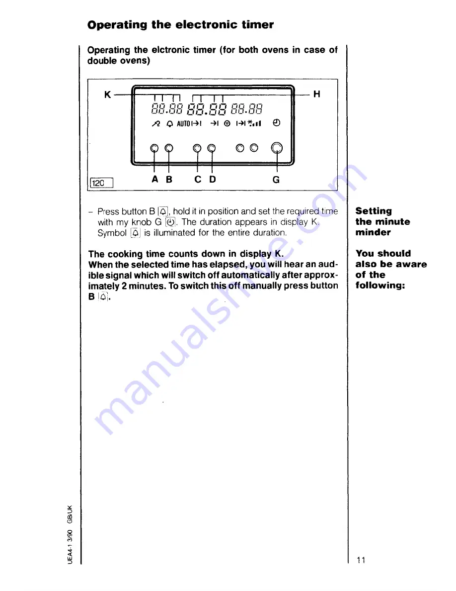 AEG COMPETENCE 9908 B Instruction Book Download Page 11