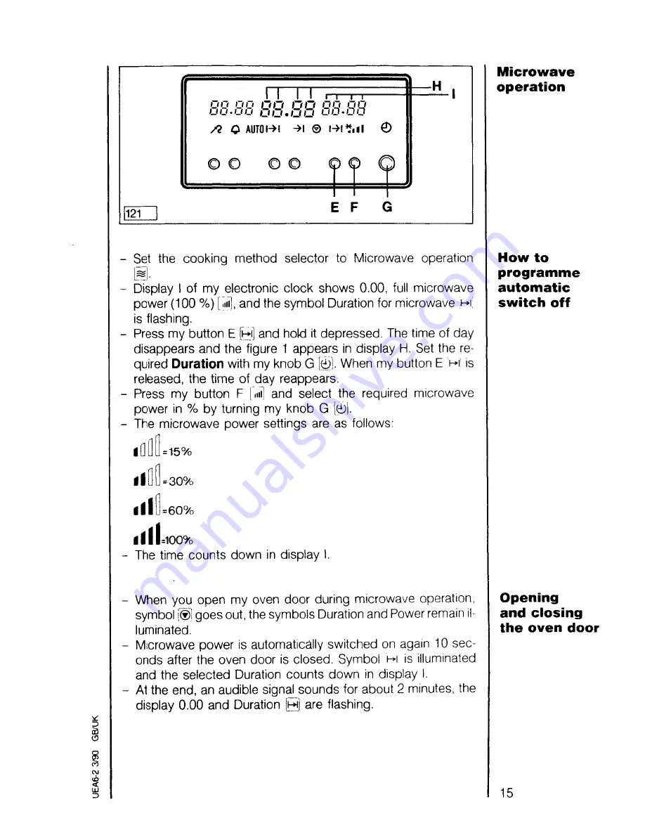 AEG COMPETENCE 9908 B Instruction Book Download Page 15