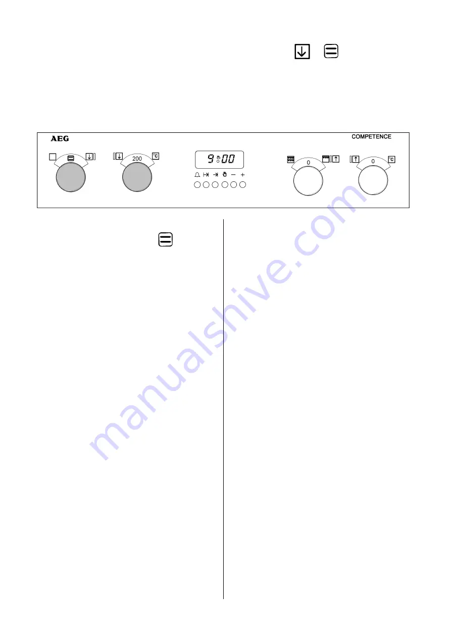 AEG COMPETENCE  D4100 Operating And Installation Instructions Download Page 20