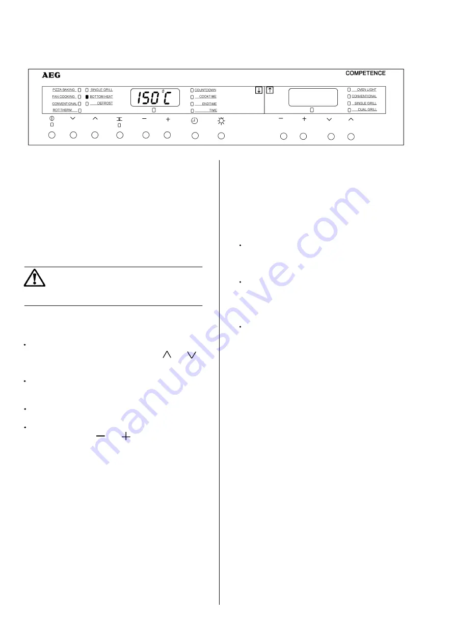 AEG COMPETENCE  D8100-1 Operating Instructions Manual Download Page 25