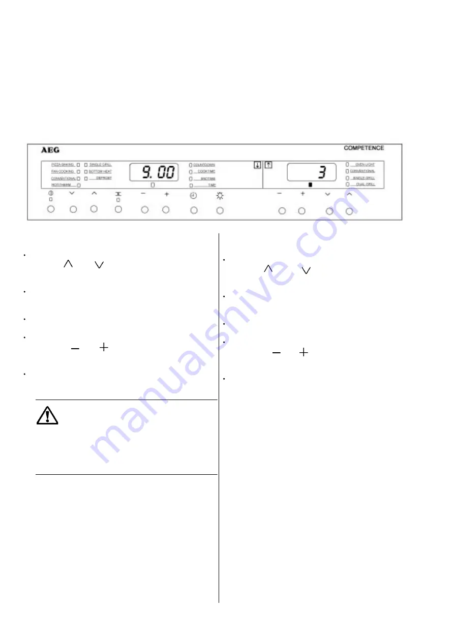 AEG COMPETENCE D81000 Operating And Installation Instructions Download Page 33