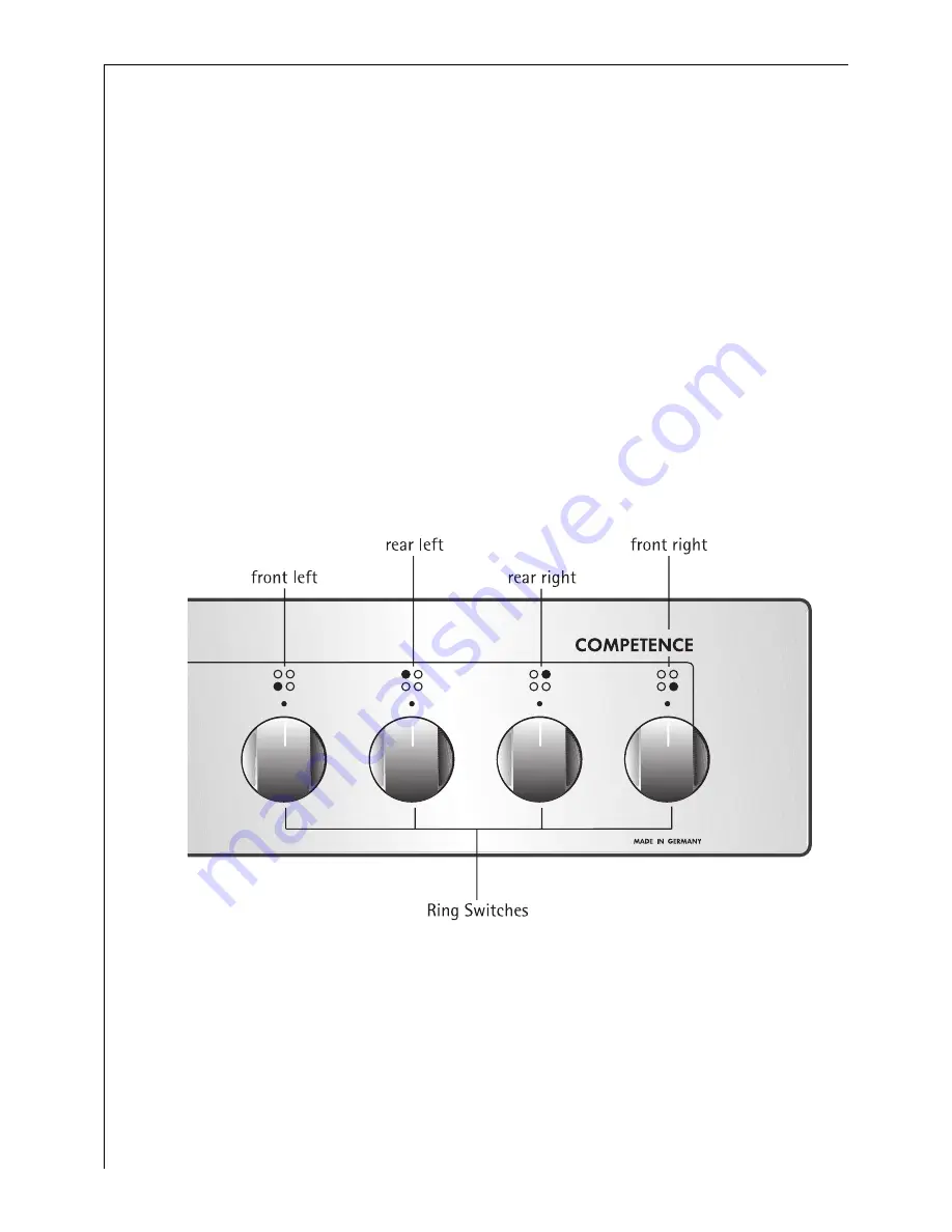 AEG COMPETENCE E3000-1 Operating Instructions Manual Download Page 14