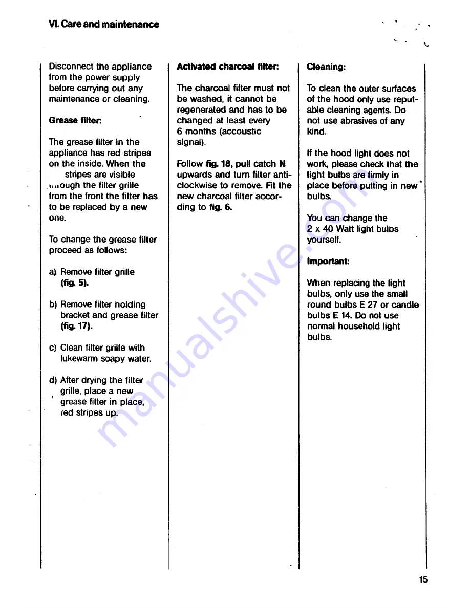 AEG DE 60 Operating And Installation Instructions Download Page 15