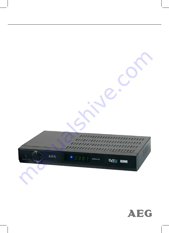 AEG DVB-HD 4545 Instruction Manual Download Page 1