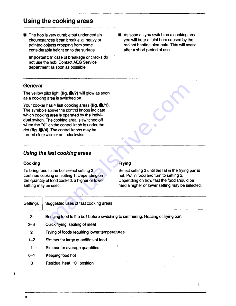 AEG E 640 TG Operating Instructions Manual Download Page 8