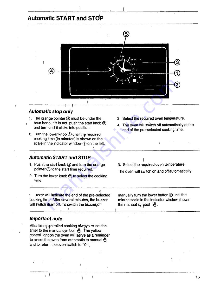 AEG E 640 TG Operating Instructions Manual Download Page 15