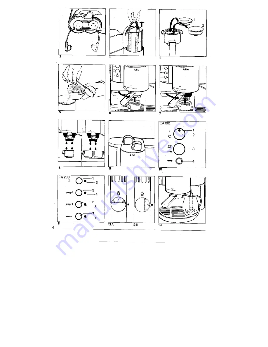 AEG EA 100 CREMA Instructions For Use Manual Download Page 3