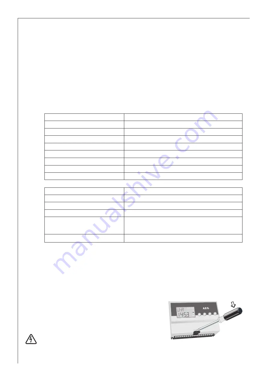 AEG ELFAMATIC uC 3000 Operating And Installation Instructions Download Page 30