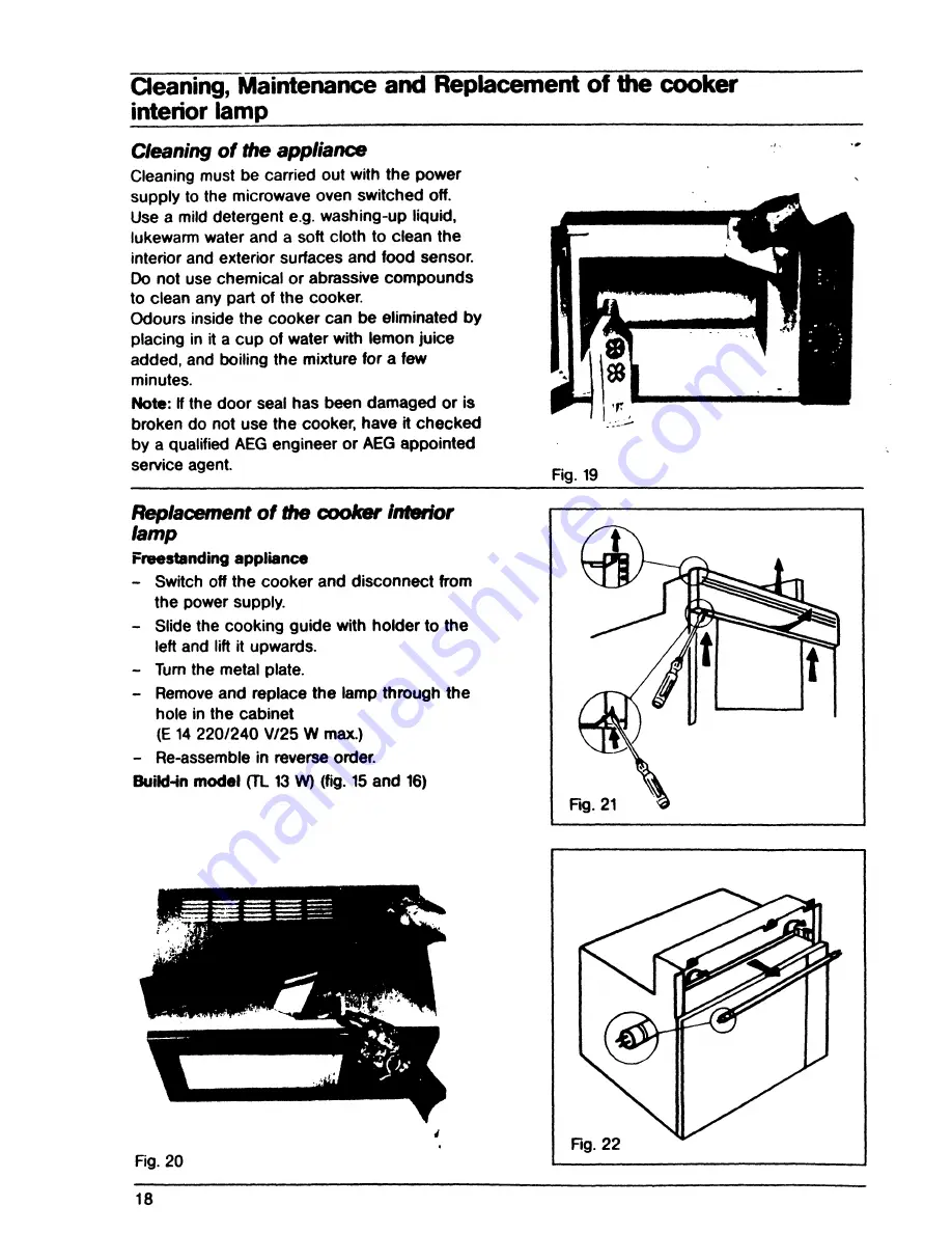 AEG EX 30 LF Operating Installations Download Page 18