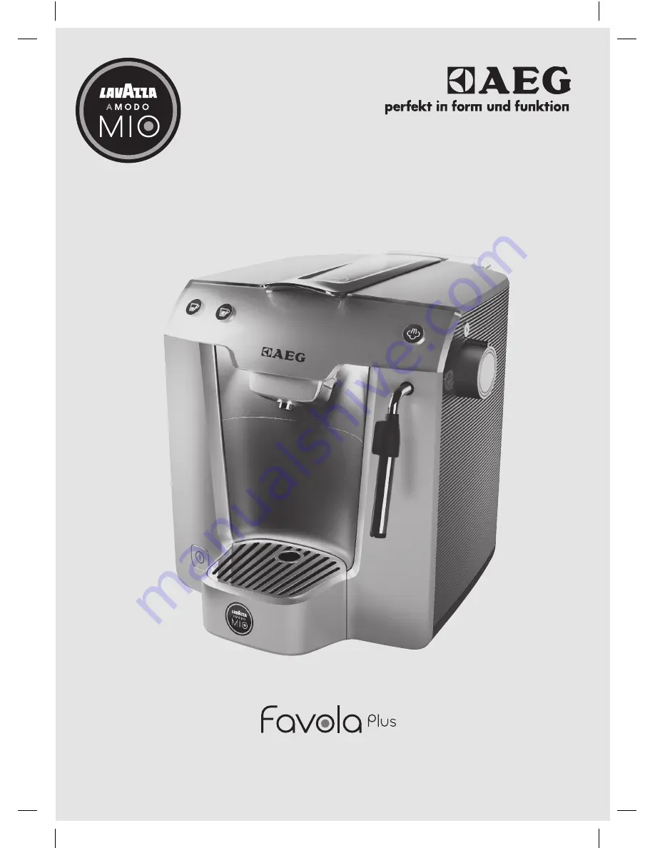 AEG Favola Plus LM 5200 Instruction Book Download Page 1