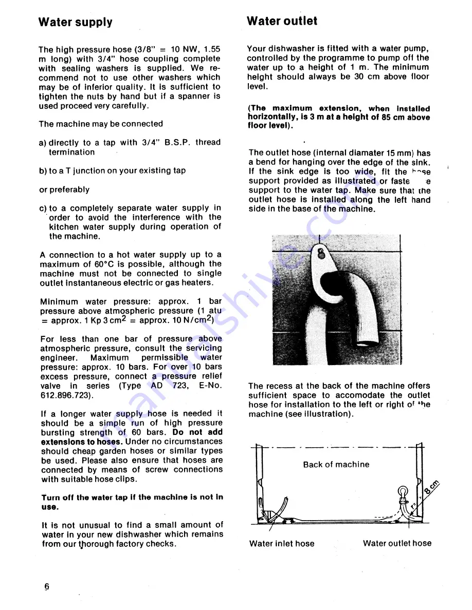 AEG FAVORIT 144 S Operating Instructions Manual Download Page 6