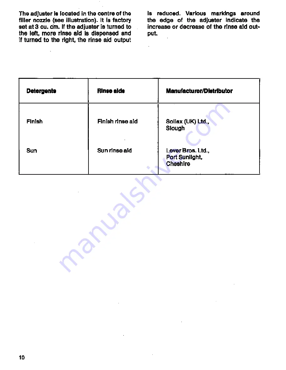 AEG FAVORIT 146 Operating Instructions Manual Download Page 10