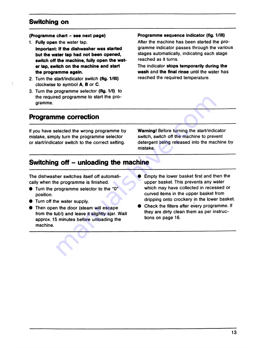 AEG Favorit 435i Operating Instructions Manual Download Page 13