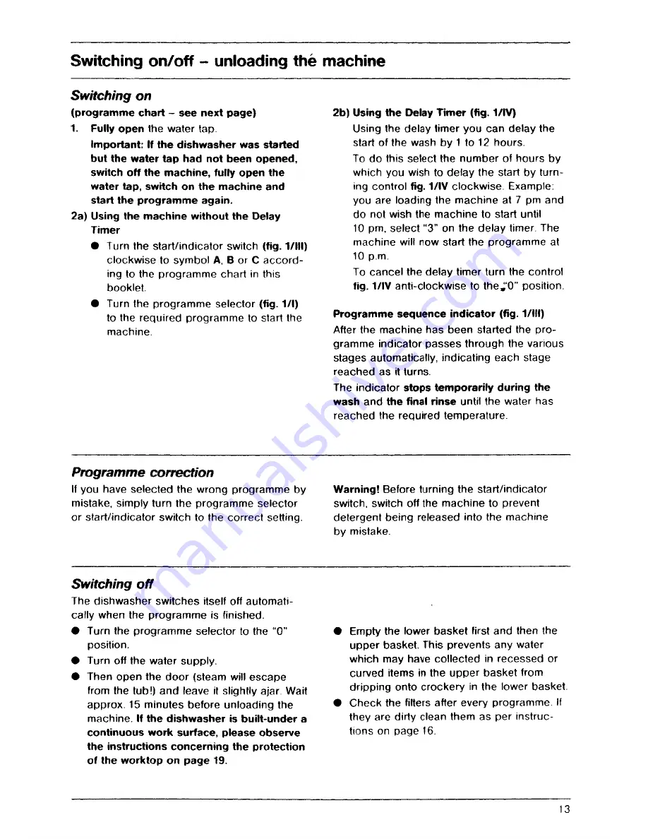 AEG FAVORIT 438 Operating Instructions Manual Download Page 13