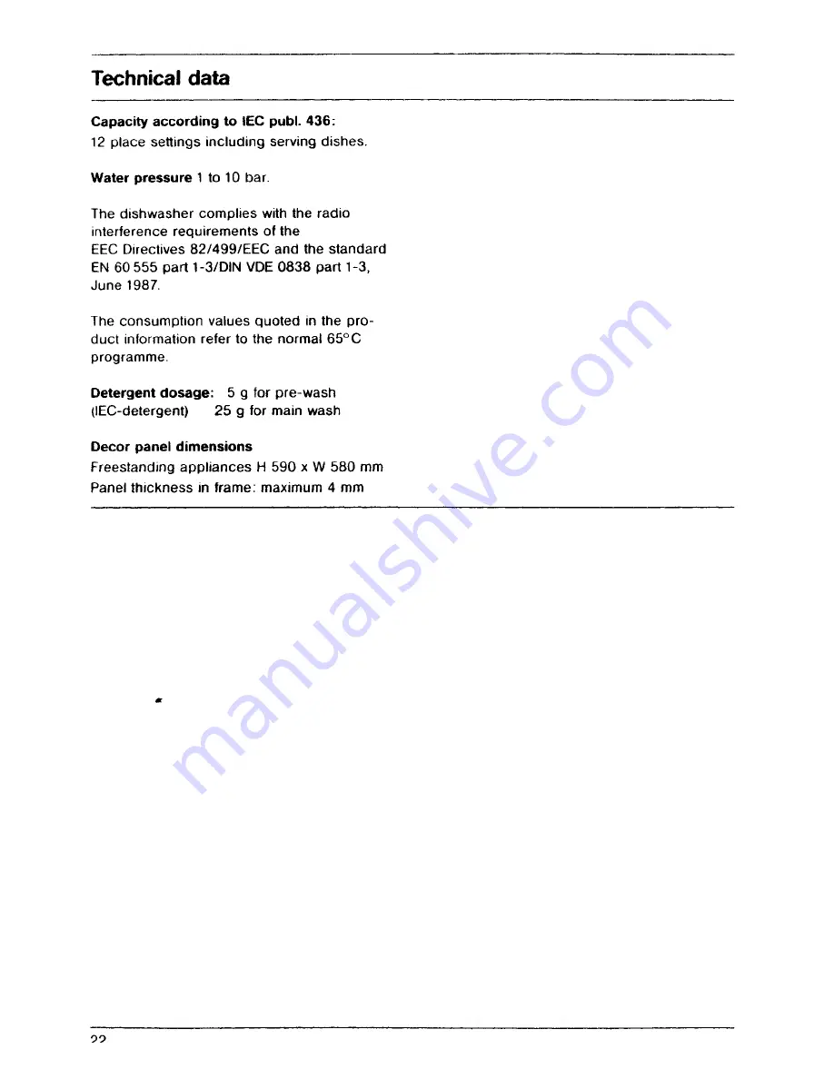 AEG FAVORIT 438 Operating Instructions Manual Download Page 22