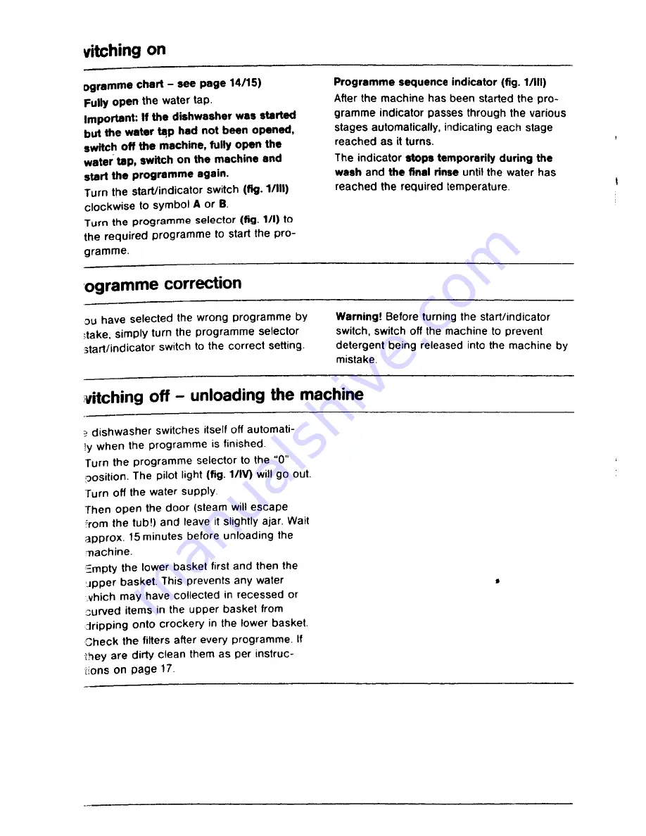 AEG Favorit 445 Operating Instructions Manual Download Page 16